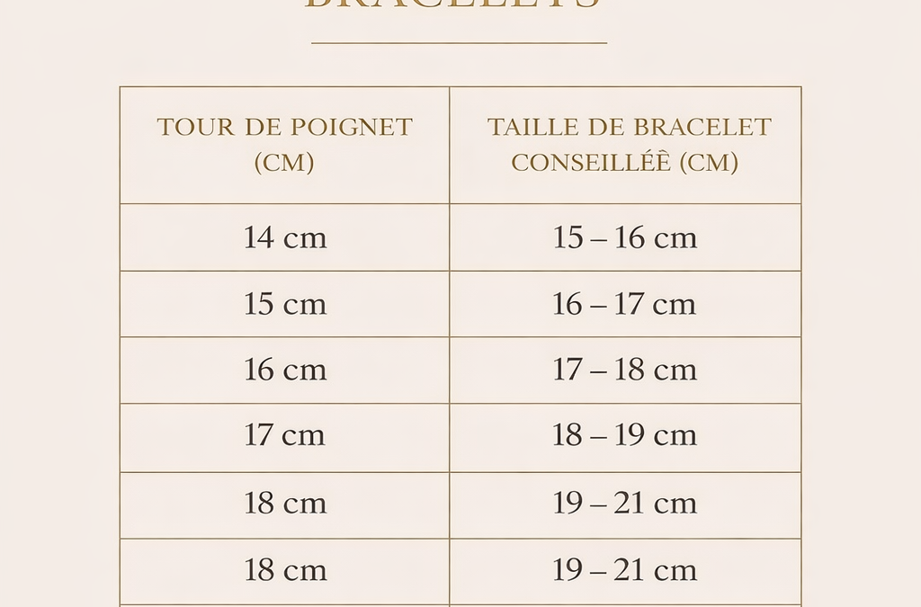 Comment choisir la bonne taille de vos bijoux ?